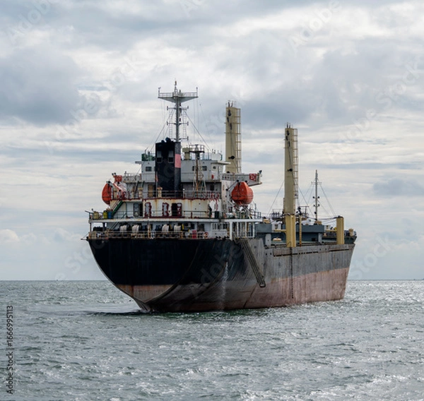 Obraz The bulk ship on spot-check