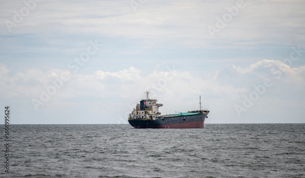 Obraz The bulk ship on spot-check