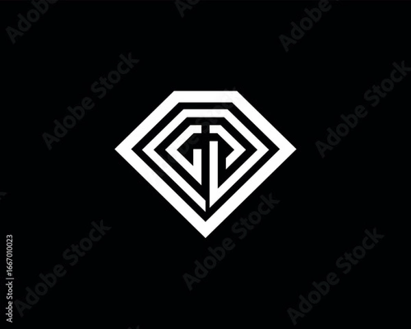 Obraz GLC shape logo design vector