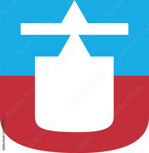 Fototapeta FFU logo design vector