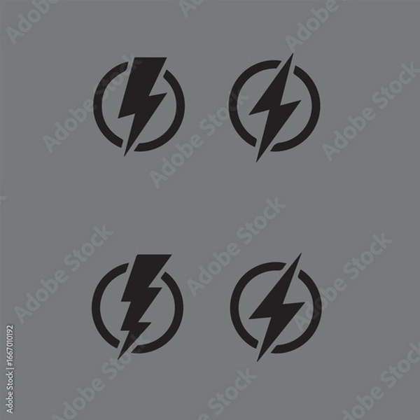 Fototapeta Power button icon vector deign