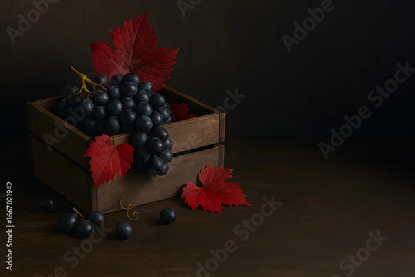 Obraz grapes and wine