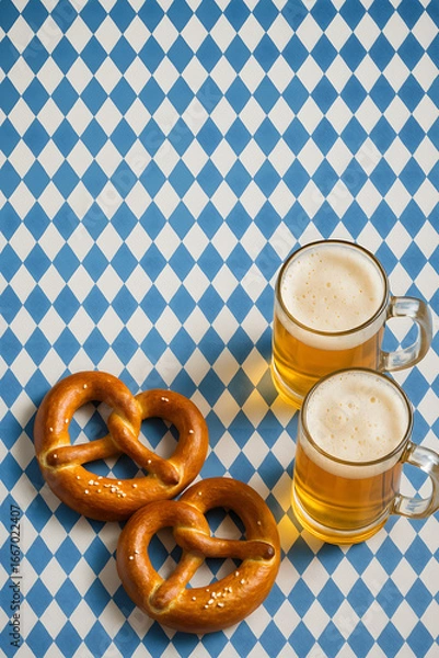 Obraz beer and pretzels