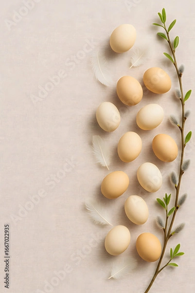 Obraz fresh organic eggs