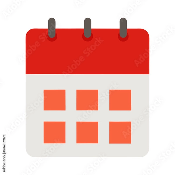 Fototapeta vector calendar icon isolated