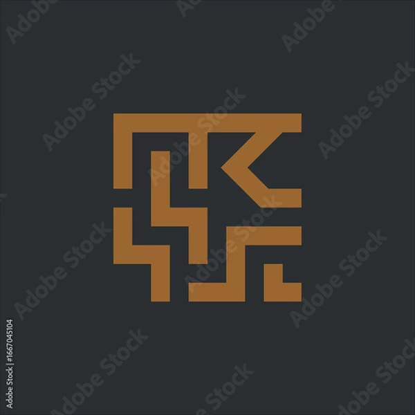 Fototapeta Abstract vector shape design