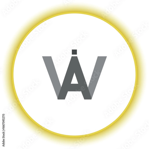 Fototapeta AWI logo design vector