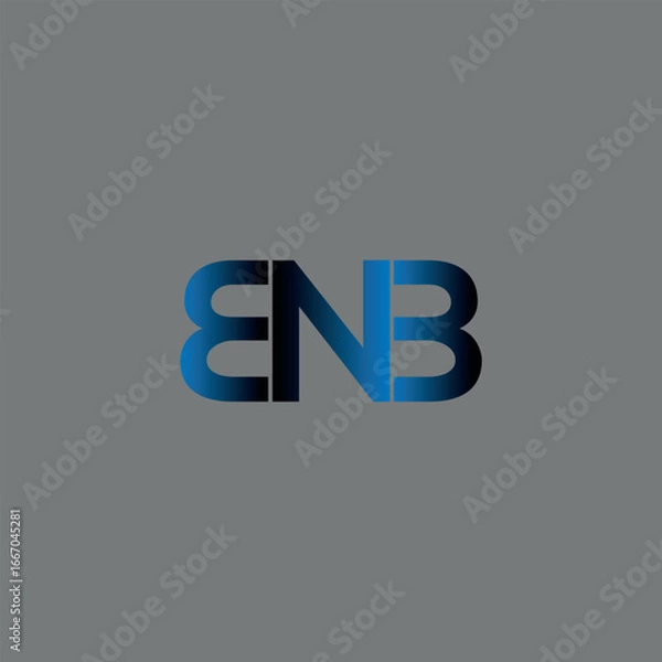 Fototapeta BNB logo design vector