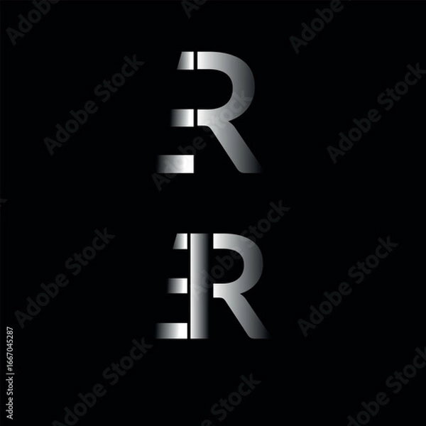 Fototapeta ER logo design concept