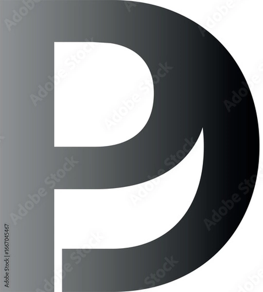 Fototapeta PD logo vector design