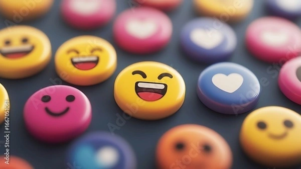 Fototapeta Business intelligence monitors social media trends for brand sentiment analysis.