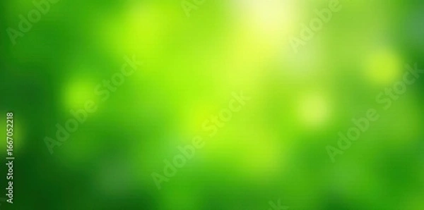 Obraz Abstract green bokeh, nature blur Soft, vibrant, springtime feel , glow, green abstract background