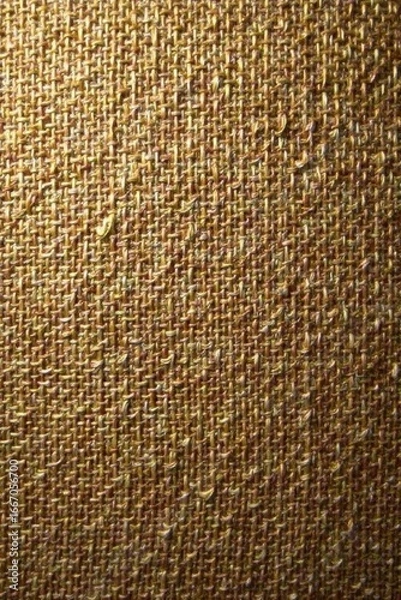 Obraz Deep brown burlap with visible threads Uneven weave, textured surface , brown, photography