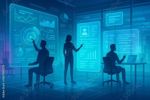 Fototapeta Digital Workplace Collaboration