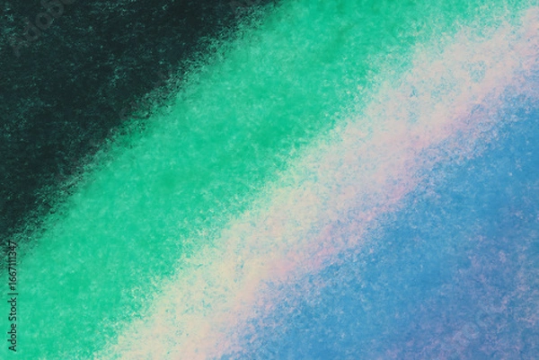 Obraz Abstract diagonal gradient of green white and blue hues