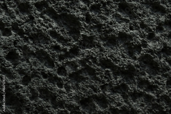 Obraz Close up textured abstract background of dark rough organic material