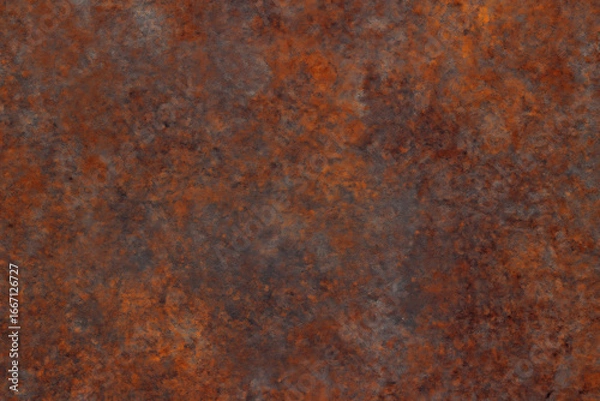 Obraz Close up of weathered rusty metal surface with varied textures