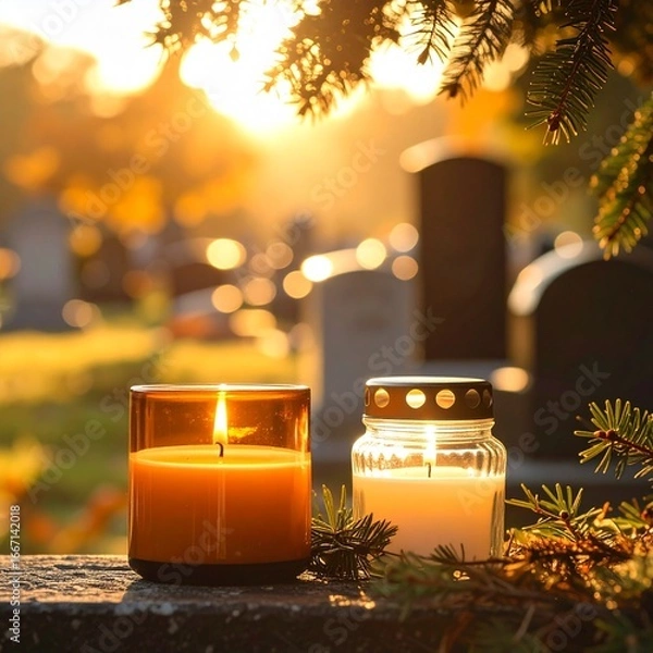 Obraz Świece - pamięć