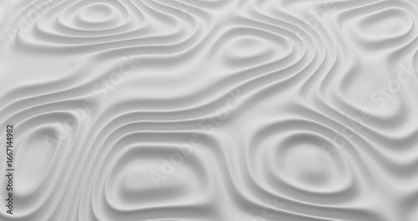 Obraz White cloth ripple background. 3d rendering.
