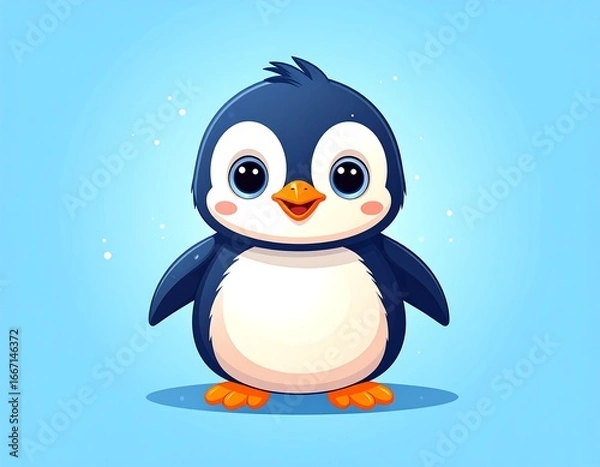 Obraz Cute penguin illustration (1)