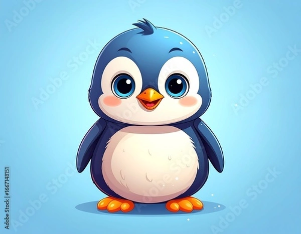 Obraz Cute penguin illustration