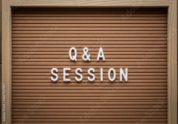 Fototapeta Q&A Session Announcement