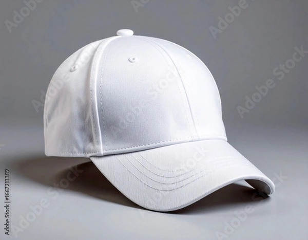 Obraz White Baseball cap mockup