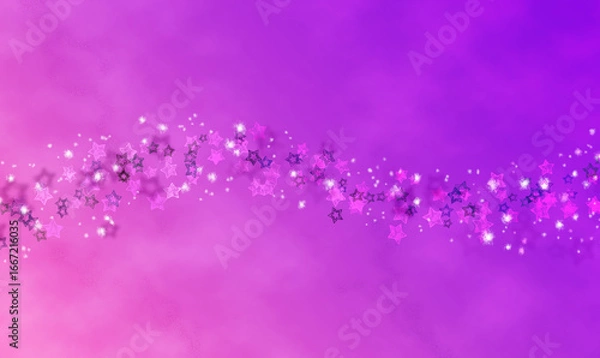 Obraz Pink abstract background with stars.