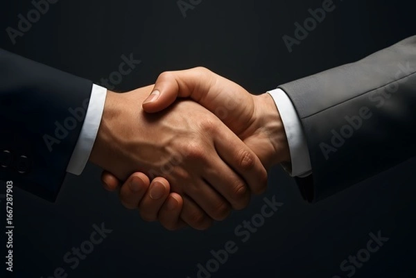 Obraz businessmen shaking hands
