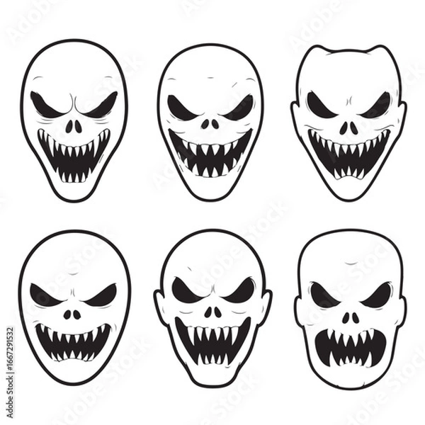 Fototapeta Whispers of Shadows: A Haunted Halloween Imagery Collection