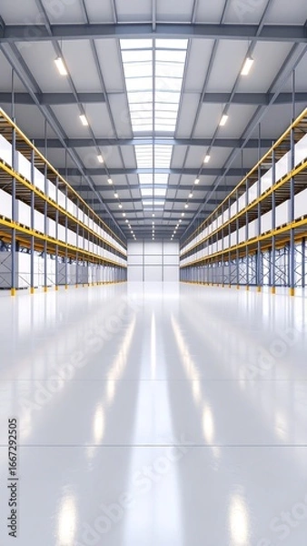 Obraz Empty warehouse interior