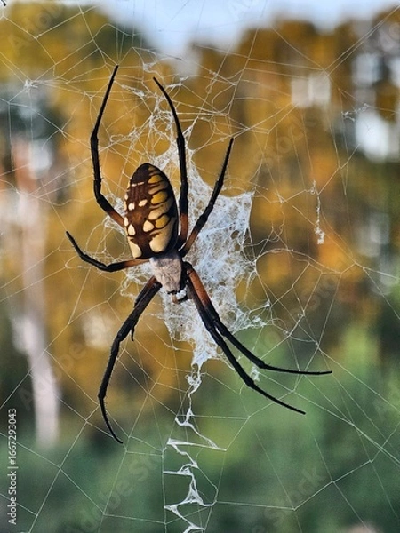 Obraz spider on the web