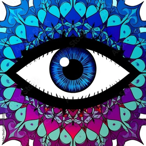 Obraz Eye within mandala design