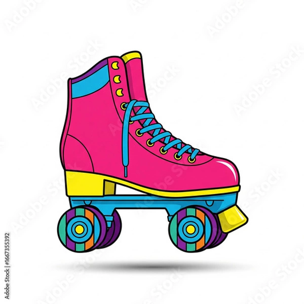 Fototapeta Roller Skates icon 
