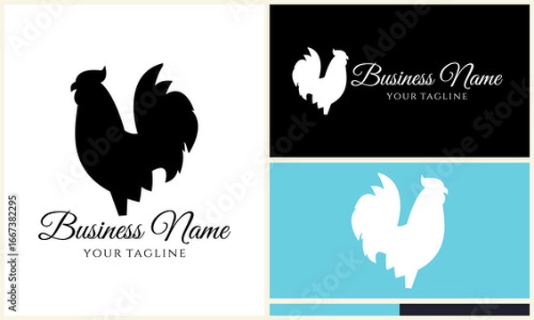 Fototapeta Rooster Logo Design Variations. (4)