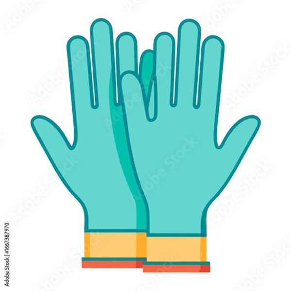 Obraz madical gloves isolated white