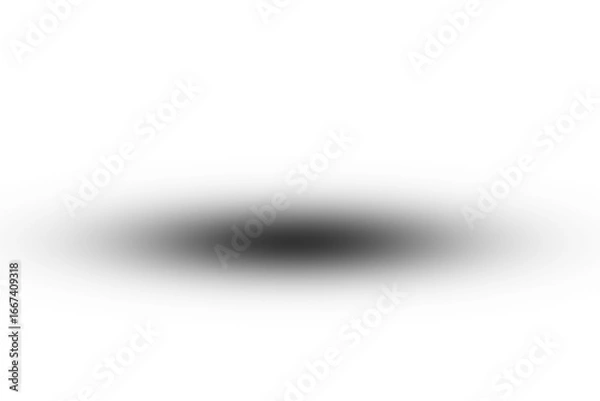 Fototapeta Abstract black shadow circle on a white background.