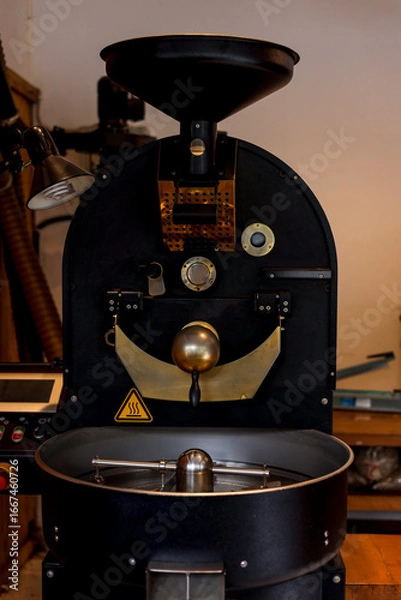 Obraz Coffee Roasting Machine in Small Coffee Manufacturing