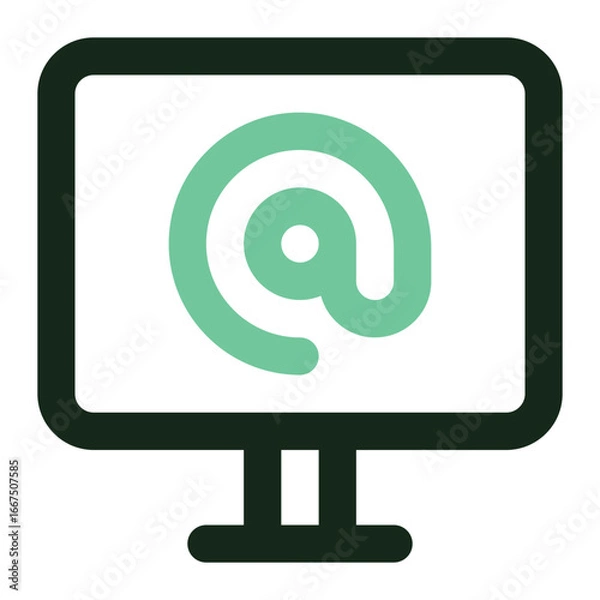 Fototapeta arroba icon for illustration