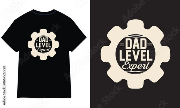 Obraz Father's Day T shirt Design.