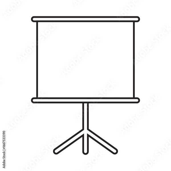 Fototapeta presentation board icon vector