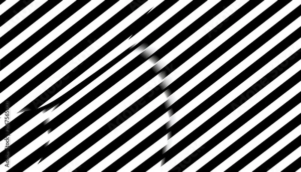 Obraz Abstract Figure in Diagonal Stripes