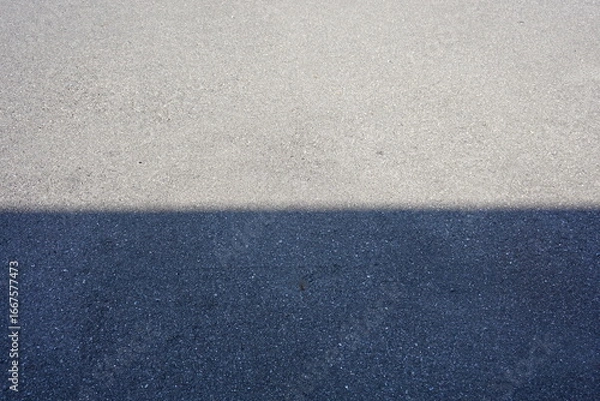 Obraz アスファルトの日陰と日向