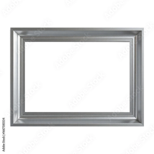 Fototapeta silver picture frame transparent background