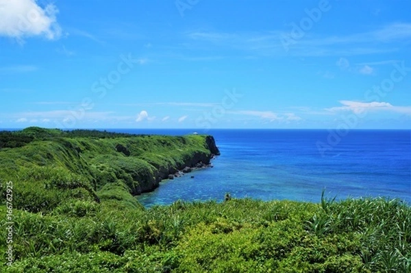 Obraz 伊良部島・展望台から見た白鳥崎西海岸公園