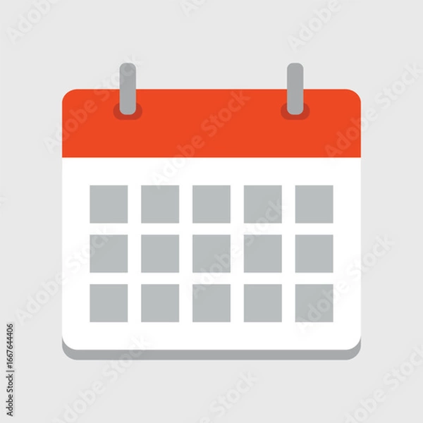 Obraz Empty Calendar Layout Icon