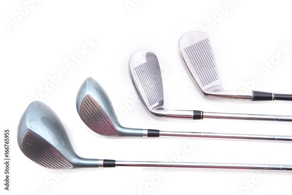 Fototapeta golf club isolated on white background.
