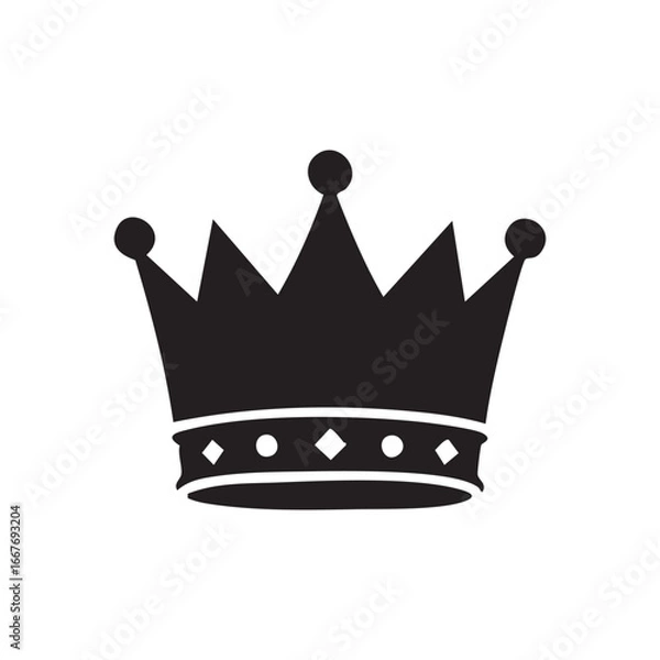 Fototapeta crown isolated on white
