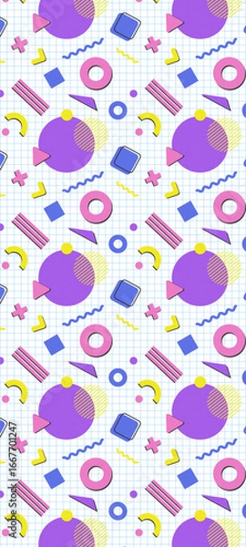 Fototapeta seamless pattern with hearts