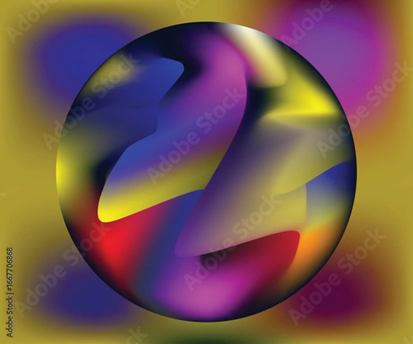 Fototapeta Smooth Gradient Mesh Abstract Backdrop